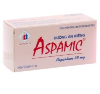 Đường ăn kiêng Aspamic 35 mg (hộp 50 gói)